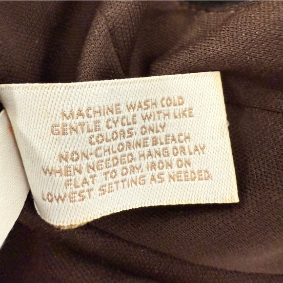 Chicos 2 (L 12/14) Maxi Dress Brown Ivory Medallion Geometric Print Sleeveless - Picture 11 of 11